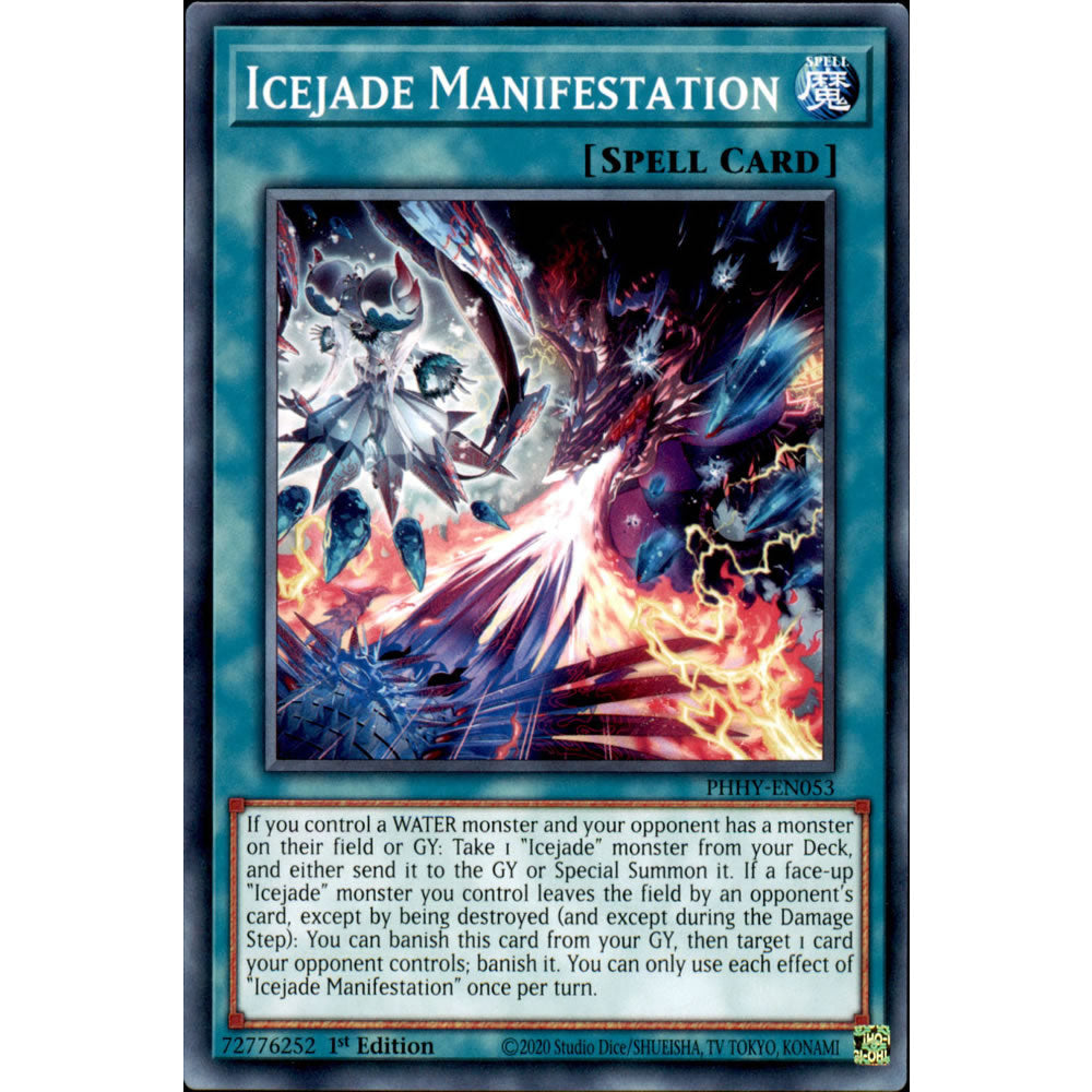 Icejade Manifestation PHHY-EN053 Yu-Gi-Oh! Card from the Photon Hypernova Set