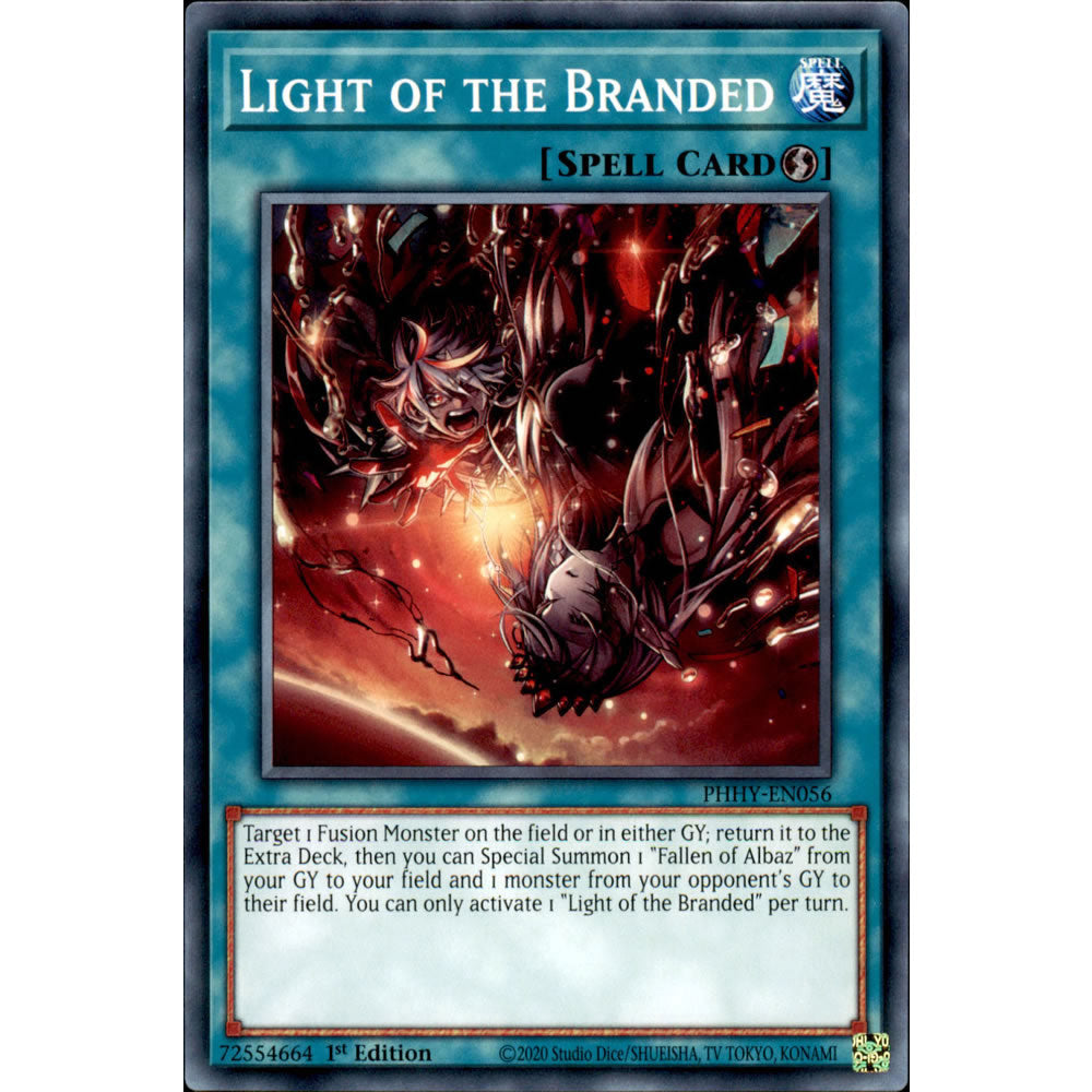 Light of the Branded PHHY-EN056 Yu-Gi-Oh! Card from the Photon Hypernova Set