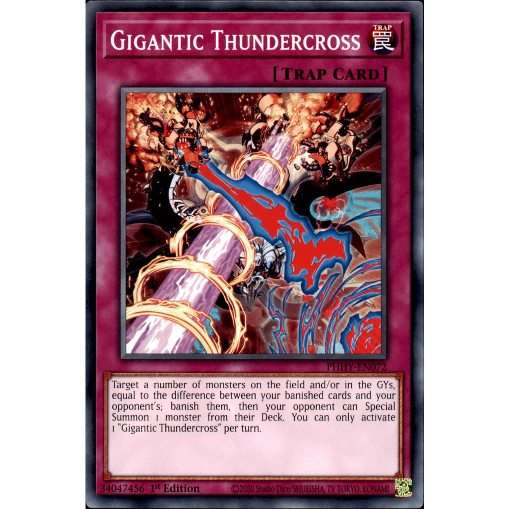 Gigantic Thundercross PHHY-EN072 Yu-Gi-Oh! Card from the Photon Hypernova Set