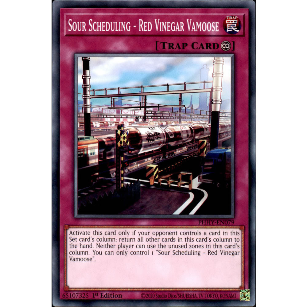Sour Scheduling - Red Vinegar Vamoose PHHY-EN079 Yu-Gi-Oh! Card from the Photon Hypernova Set