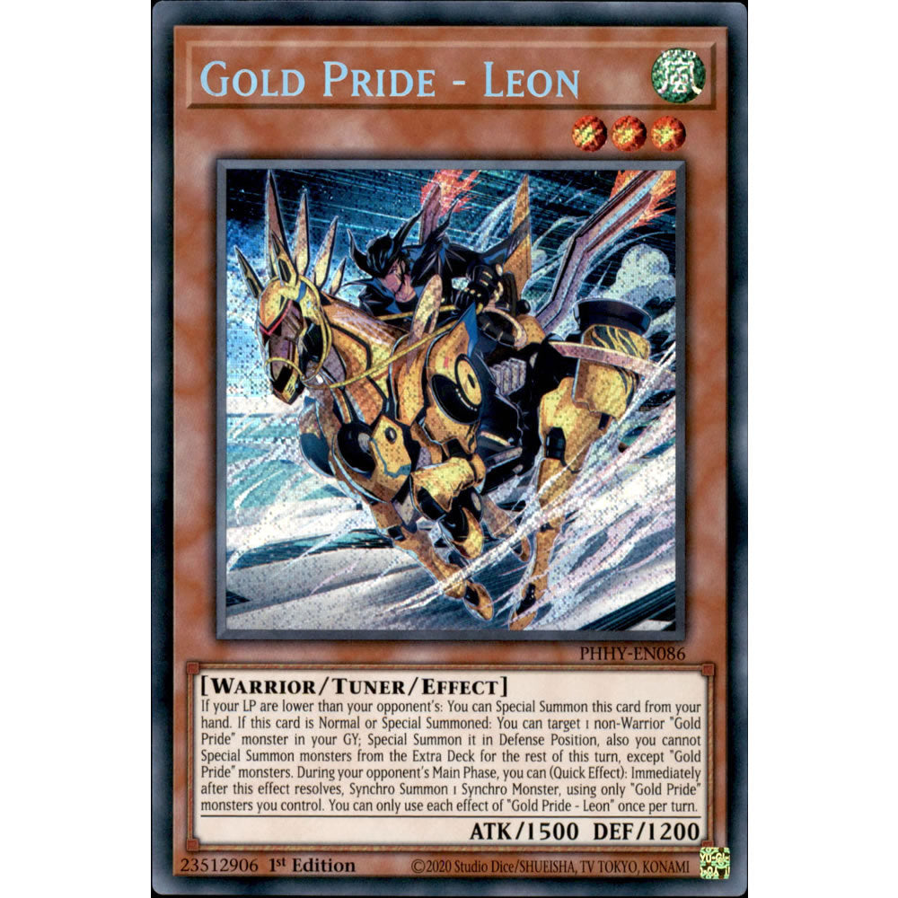 Gold Pride - Leon PHHY-EN086 Yu-Gi-Oh! Card from the Photon Hypernova Set