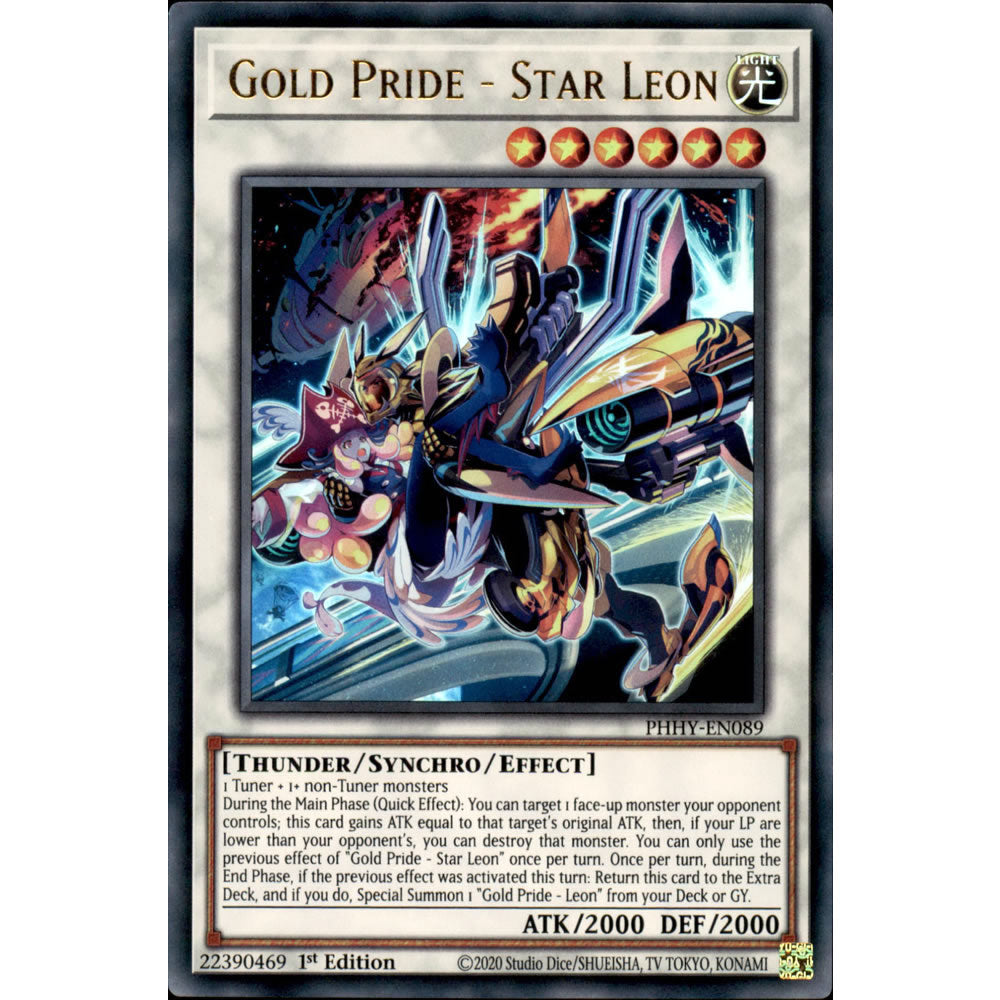 Gold Pride - Star Leon PHHY-EN089 Yu-Gi-Oh! Card from the Photon Hypernova Set