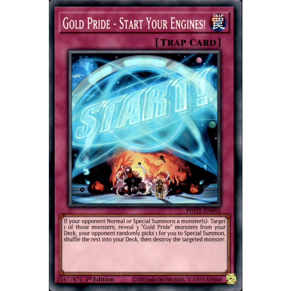 Gold Pride - Start Your Engines! PHHY-EN092 Yu-Gi-Oh! Card from the Photon Hypernova Set