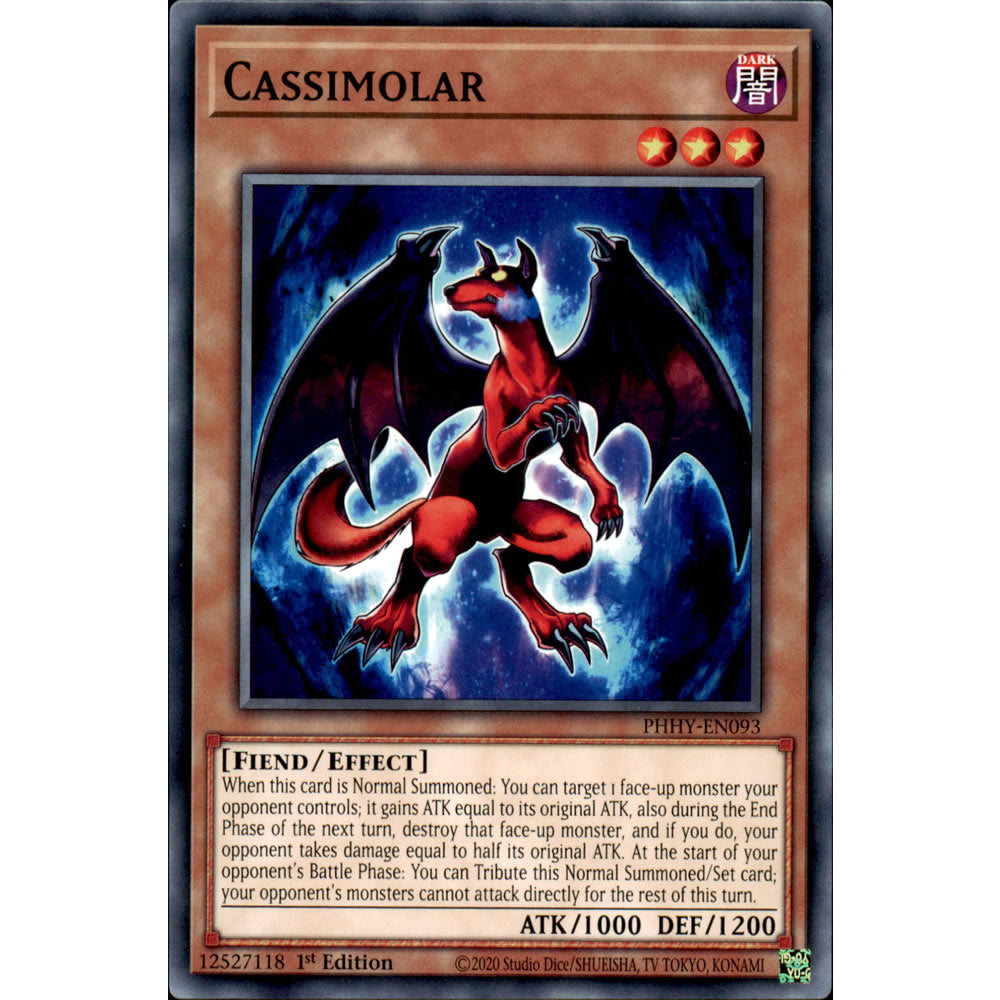 Cassimolar PHHY-EN093 Yu-Gi-Oh! Card from the Photon Hypernova Set