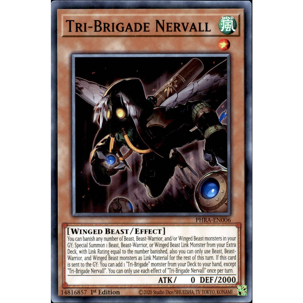 Tri-Brigade Nervall PHRA-EN006 Yu-Gi-Oh! Card from the Phantom Rage Set
