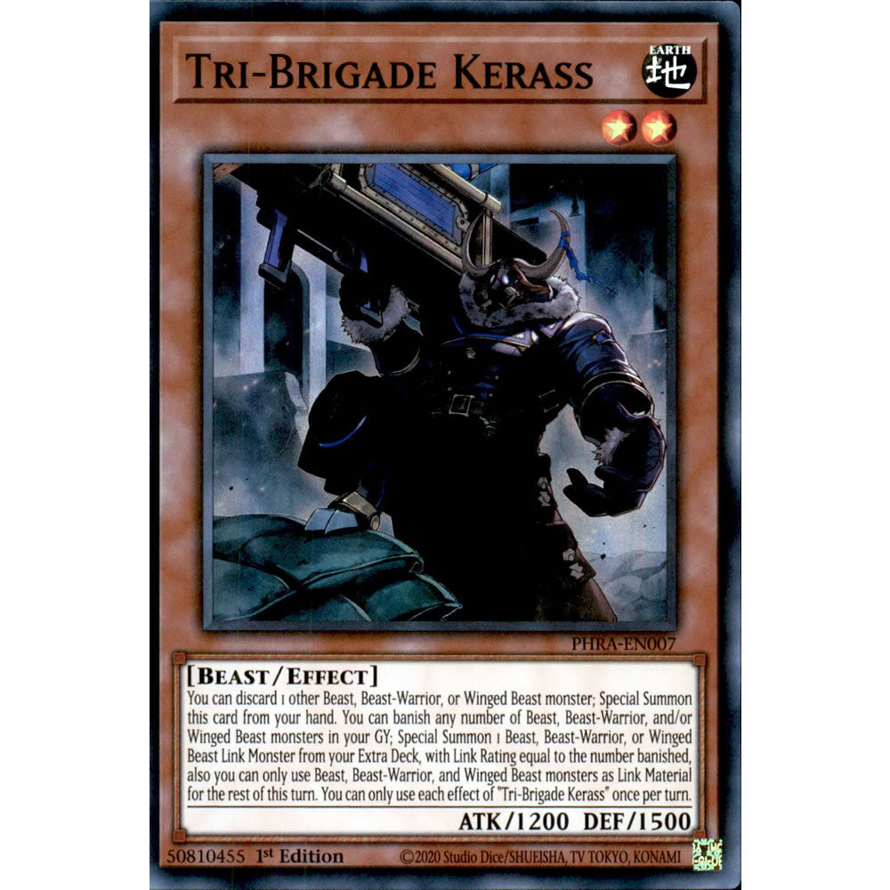 Tri-Brigade Kerass PHRA-EN007 Yu-Gi-Oh! Card from the Phantom Rage Set