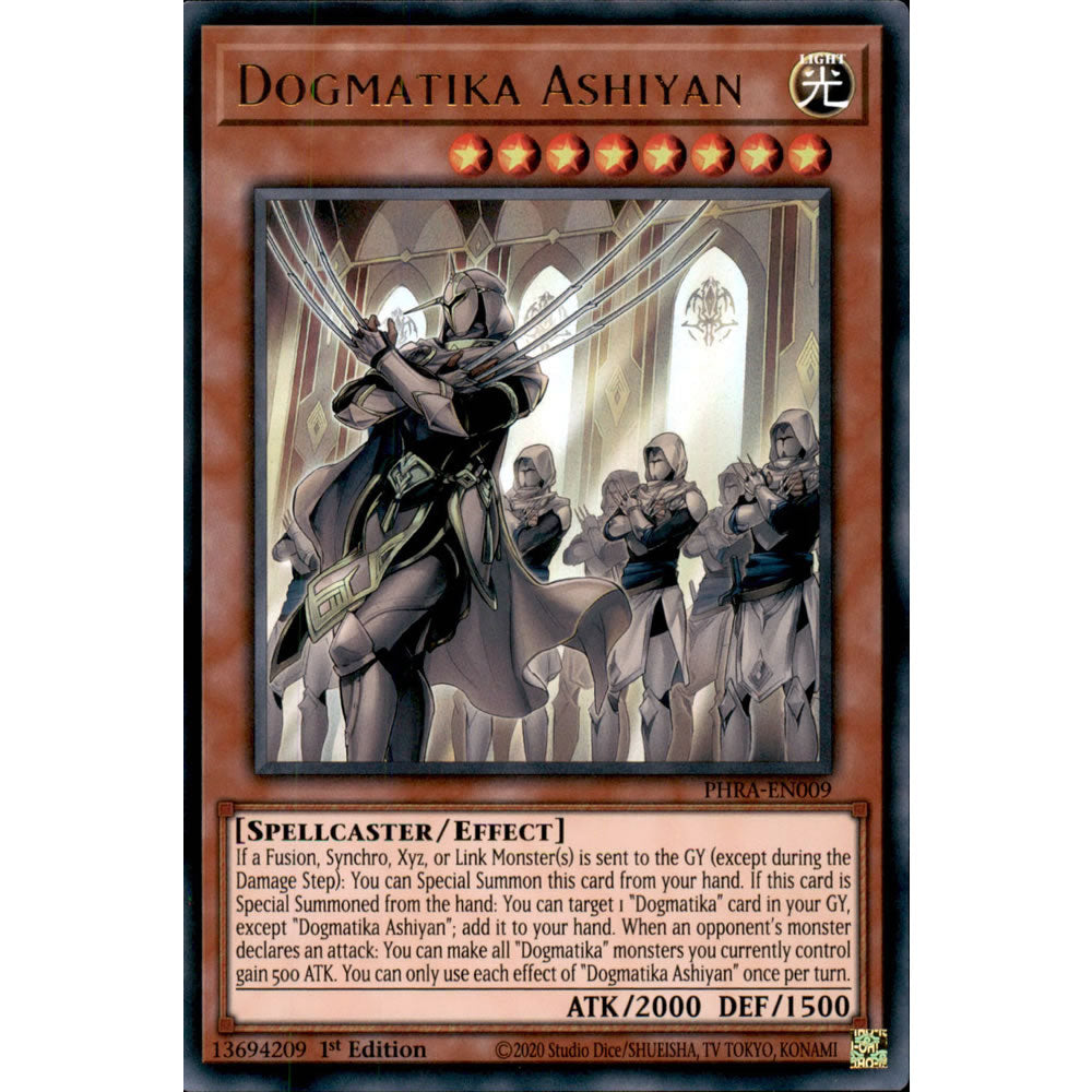 Dogmatika Ashiyan PHRA-EN009 Yu-Gi-Oh! Card from the Phantom Rage Set