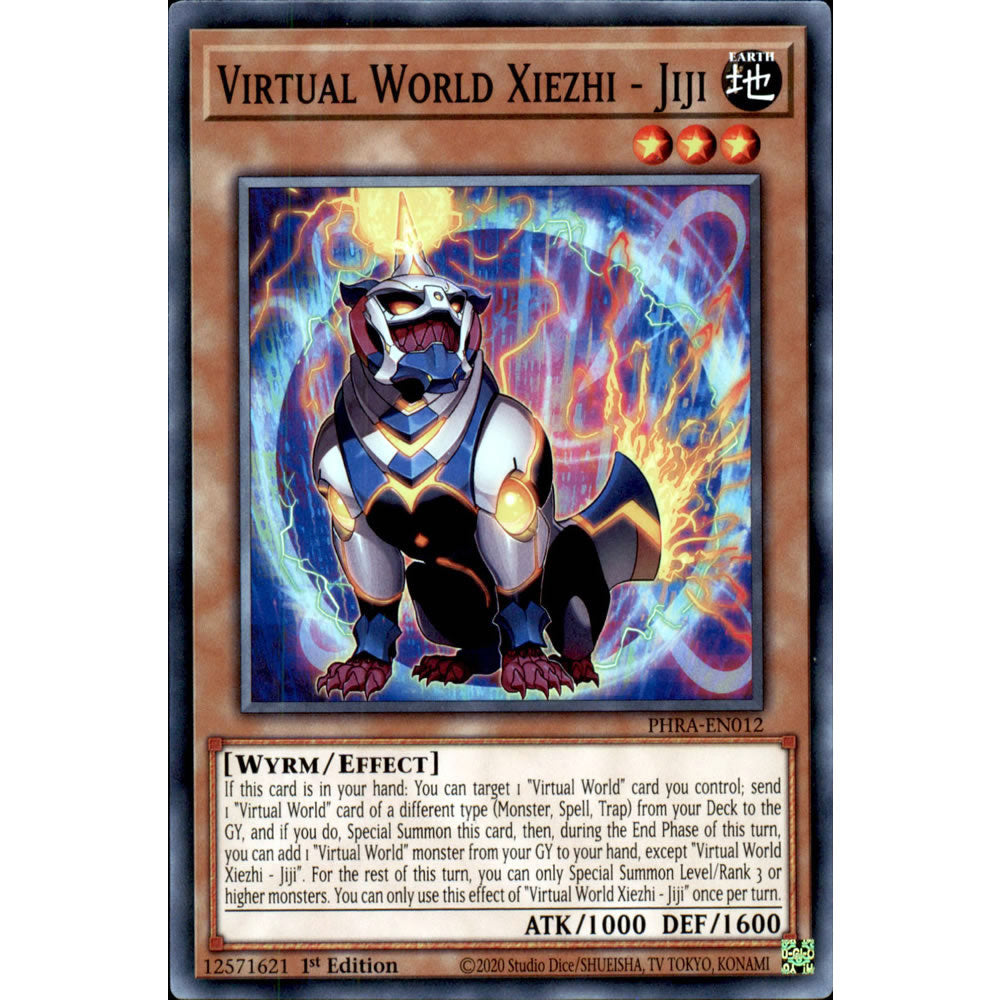 Virtual World Xiezhi - Jiji PHRA-EN012 Yu-Gi-Oh! Card from the Phantom Rage Set