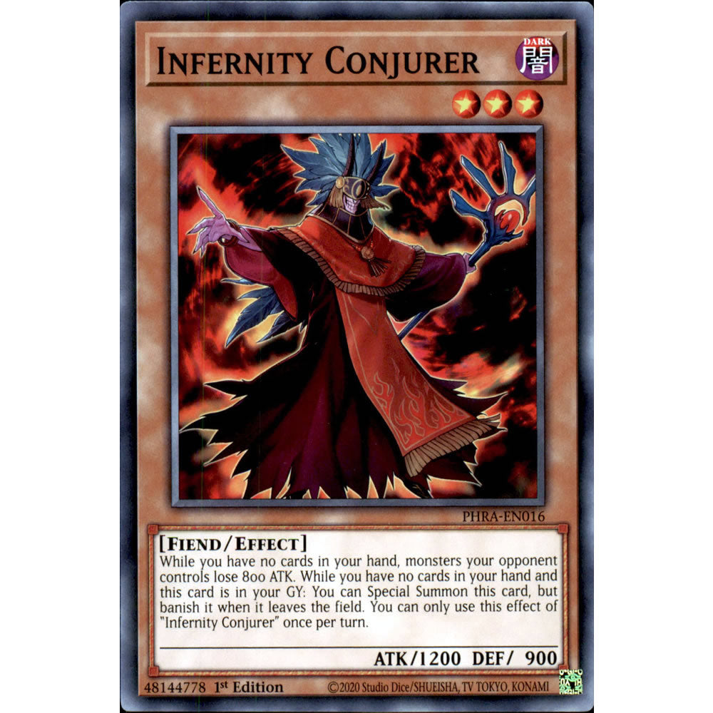 Infernity Conjurer PHRA-EN016 Yu-Gi-Oh! Card from the Phantom Rage Set