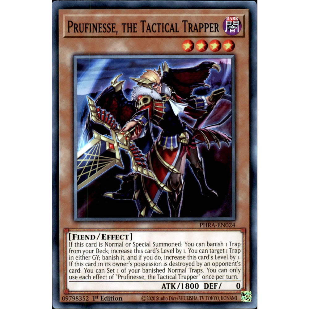 Prufinesse, the Tactical Trapper PHRA-EN024 Yu-Gi-Oh! Card from the Phantom Rage Set
