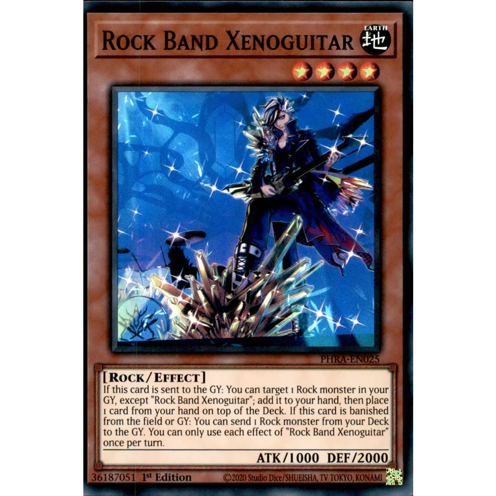 Rock Band Xenoguitar PHRA-EN025 Yu-Gi-Oh! Card from the Phantom Rage Set
