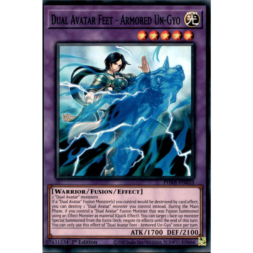 Dual Avatar Feet - Armored Un-Gyo PHRA-EN033 Yu-Gi-Oh! Card from the Phantom Rage Set