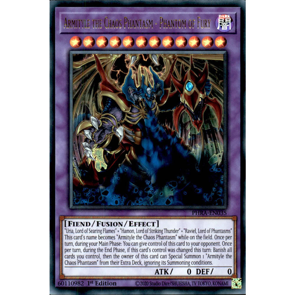 Armityle the Chaos Phantasm - Phantom of Fury PHRA-EN035 Yu-Gi-Oh! Card from the Phantom Rage Set