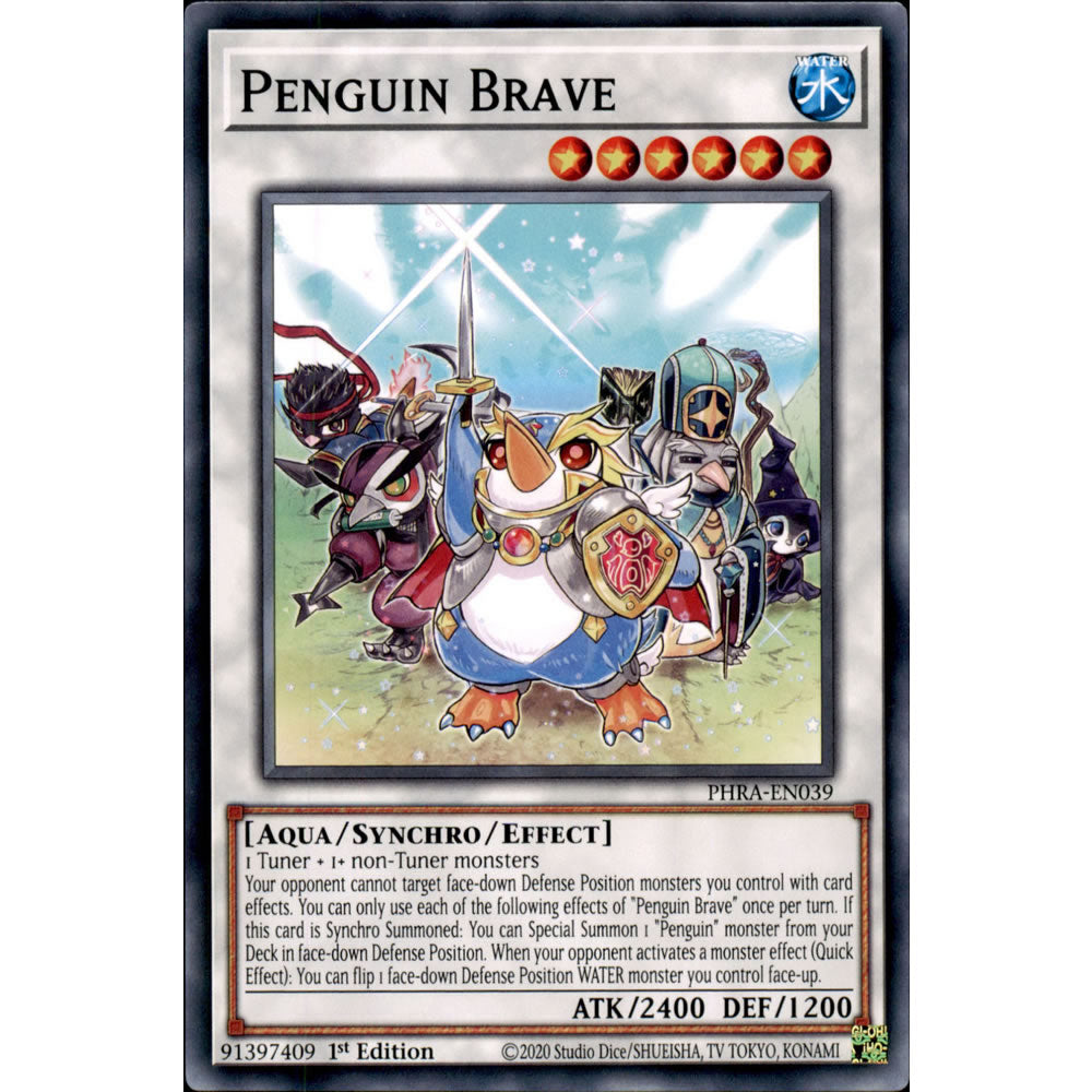 Penguin Brave PHRA-EN039 Yu-Gi-Oh! Card from the Phantom Rage Set