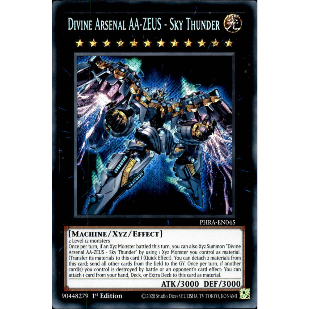 Divine Arsenal AA-ZEUS - Sky Thunder PHRA-EN045 Yu-Gi-Oh! Card from the Phantom Rage Set