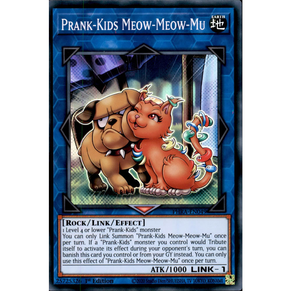 Prank-Kids Meow-Meow-Mu PHRA-EN049 Yu-Gi-Oh! Card from the Phantom Rage Set