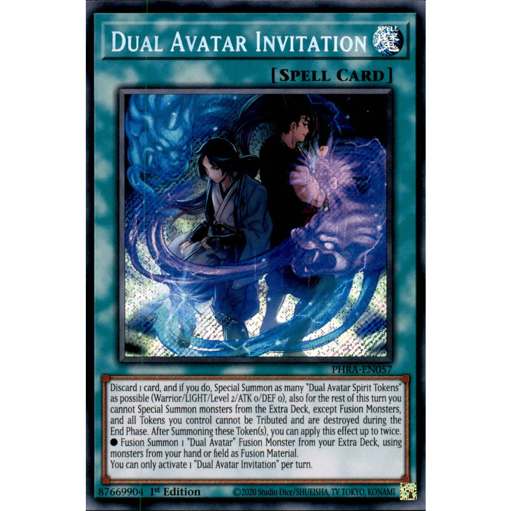 Dual Avatar Invitation PHRA-EN057 Yu-Gi-Oh! Card from the Phantom Rage Set