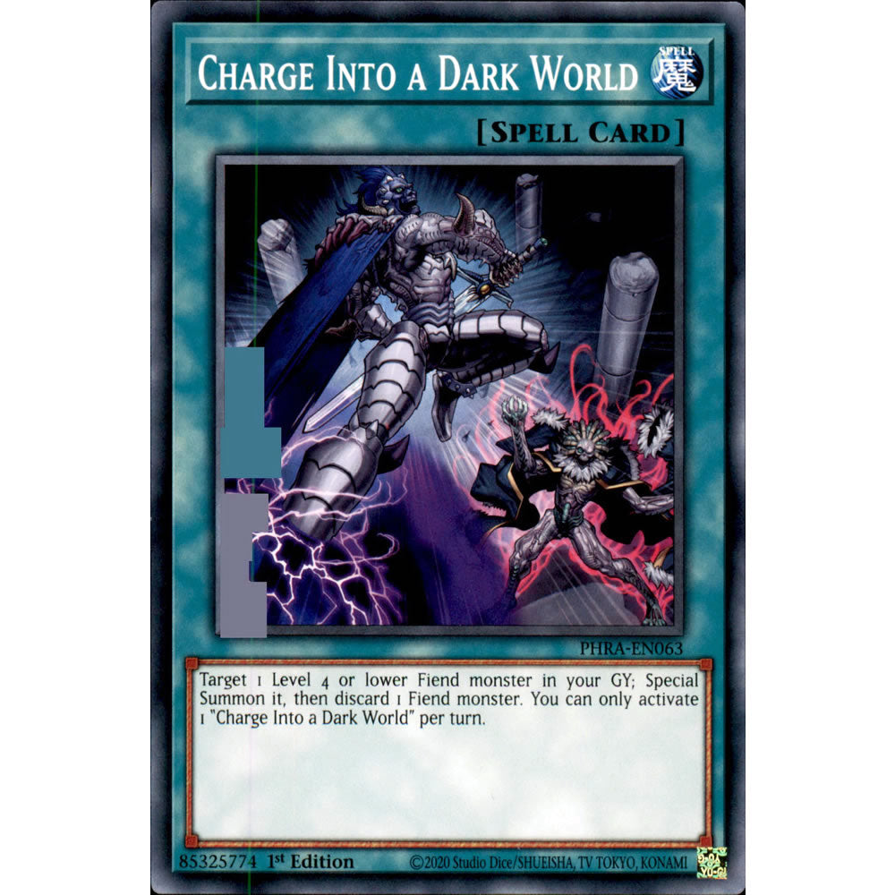 Charge Into a Dark World PHRA-EN063 Yu-Gi-Oh! Card from the Phantom Rage Set