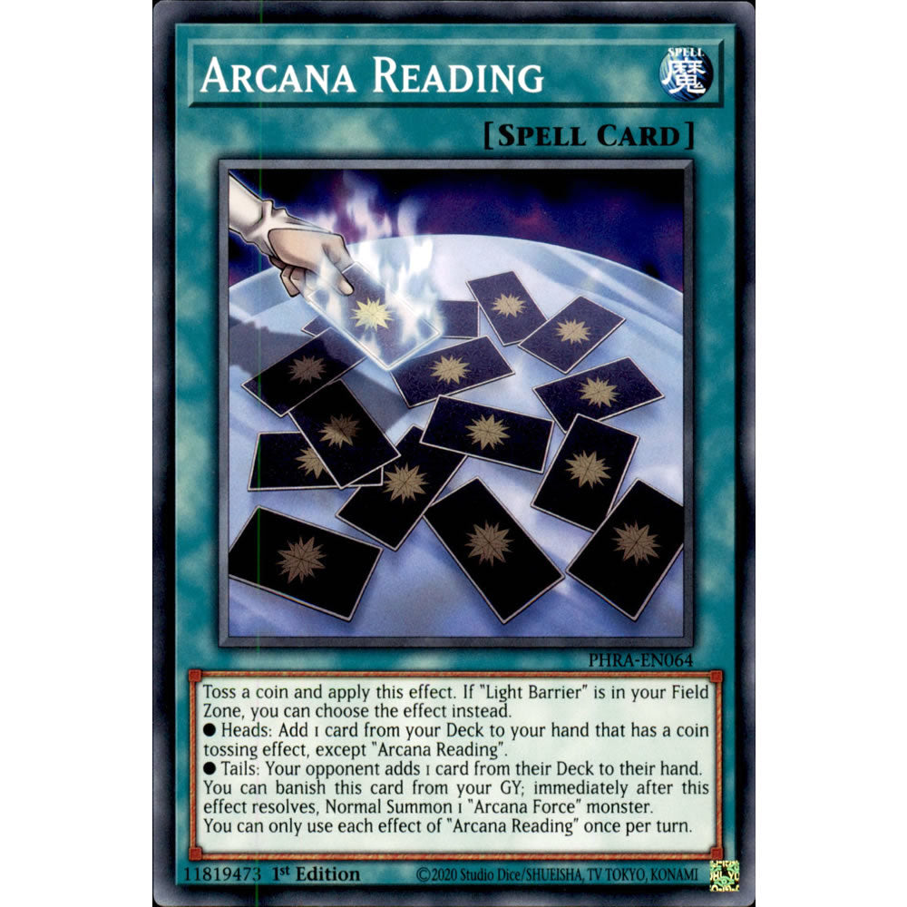 Arcana Reading PHRA-EN064 Yu-Gi-Oh! Card from the Phantom Rage Set