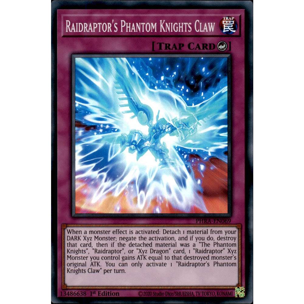 Raidraptor's Phantom Knights Claw PHRA-EN069 Yu-Gi-Oh! Card from the Phantom Rage Set