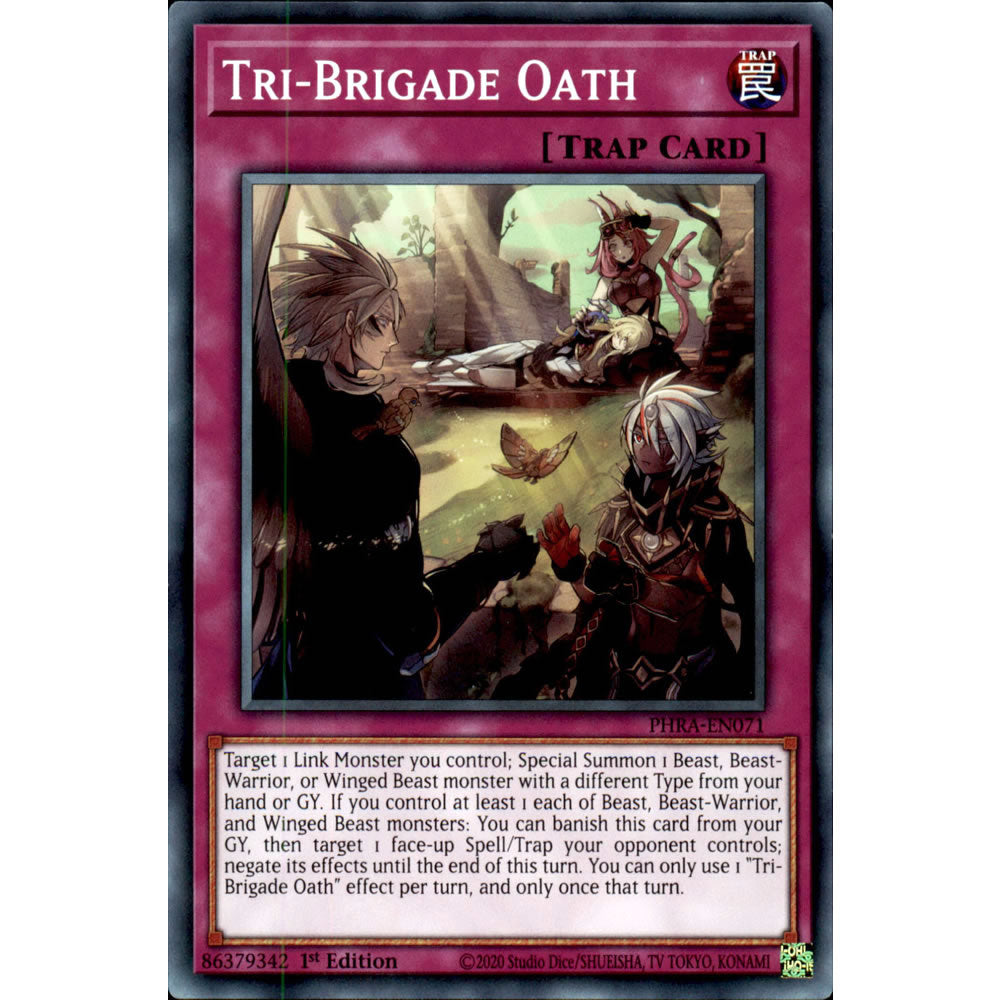 Tri-Brigade Oath PHRA-EN071 Yu-Gi-Oh! Card from the Phantom Rage Set