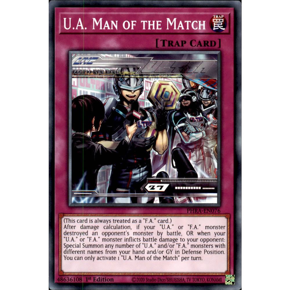 U.A. Man of the Match PHRA-EN076 Yu-Gi-Oh! Card from the Phantom Rage Set