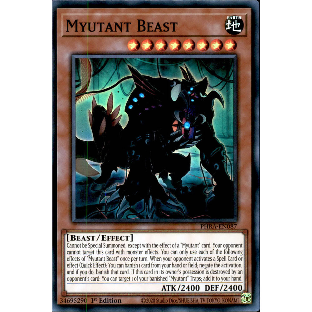 Myutant Beast PHRA-EN087 Yu-Gi-Oh! Card from the Phantom Rage Set
