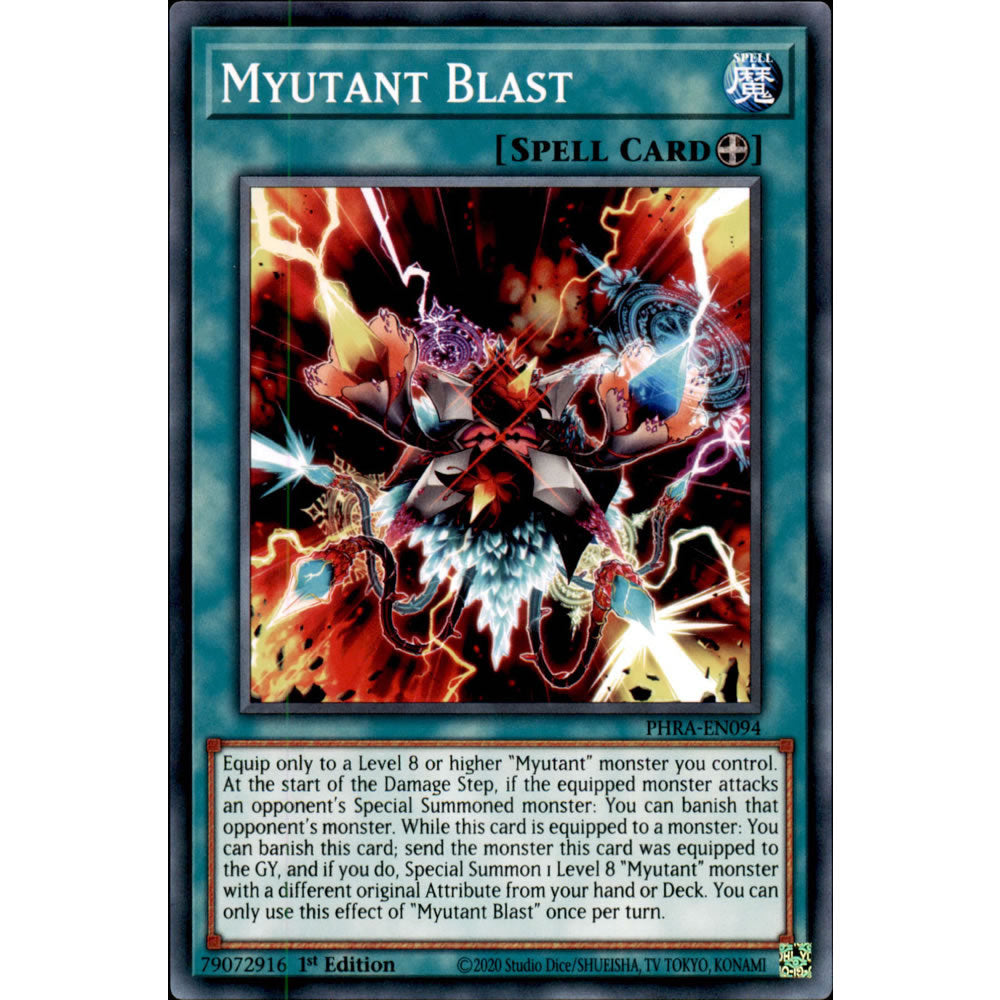 Myutant Blast PHRA-EN094 Yu-Gi-Oh! Card from the Phantom Rage Set