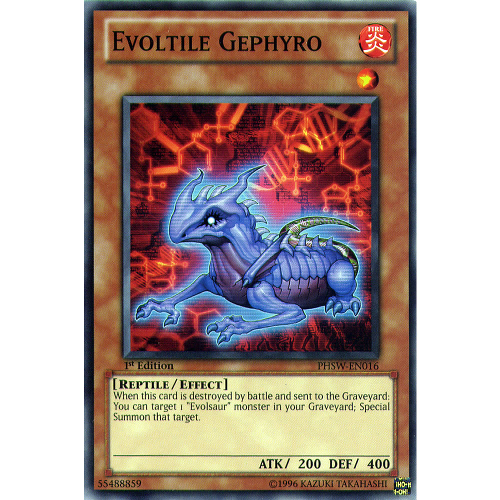 Evoltile Gephyro PHSW-EN016 Yu-Gi-Oh! Card from the Photon Shockwave Set