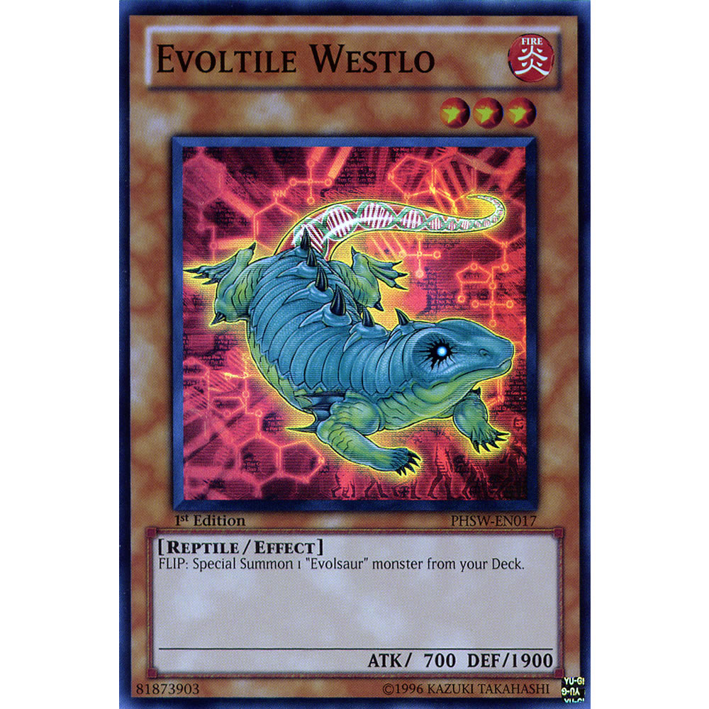 Evoltile Westlo PHSW-EN017 Yu-Gi-Oh! Card from the Photon Shockwave Set