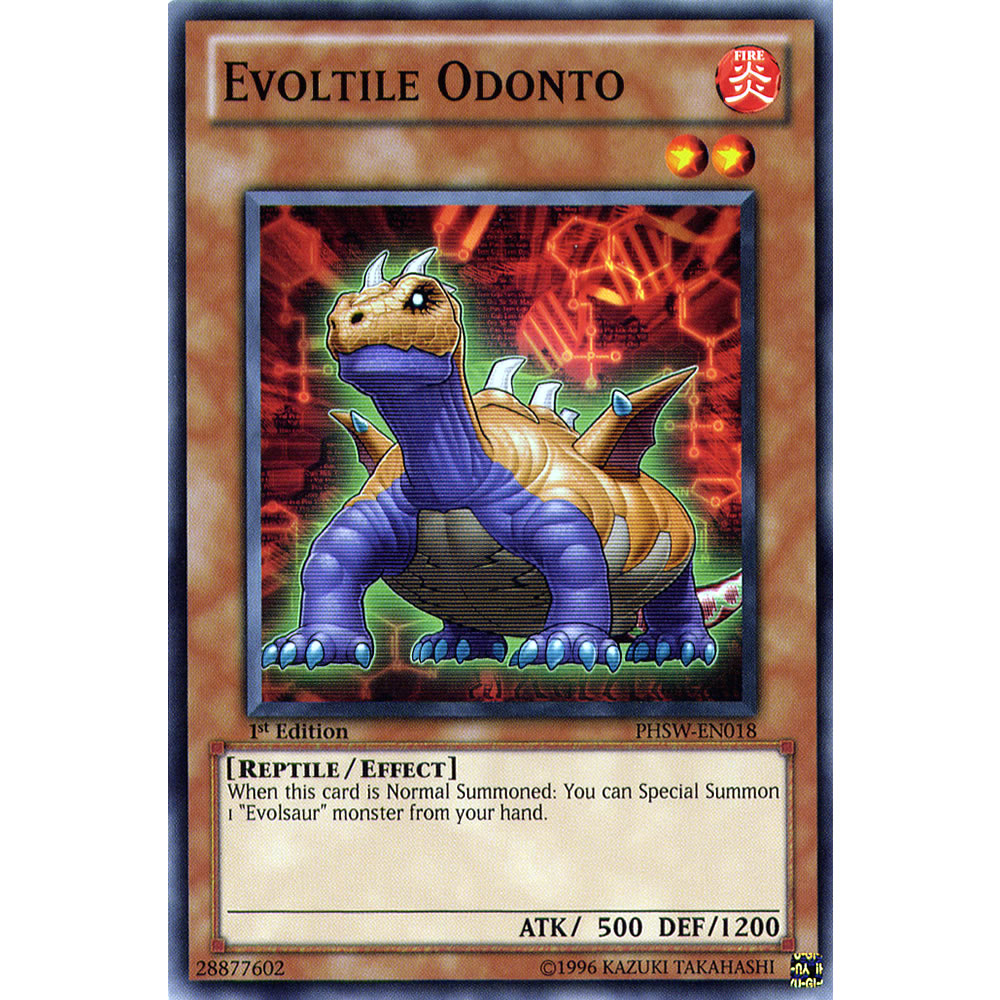 Evoltile Odonto PHSW-EN018 Yu-Gi-Oh! Card from the Photon Shockwave Set