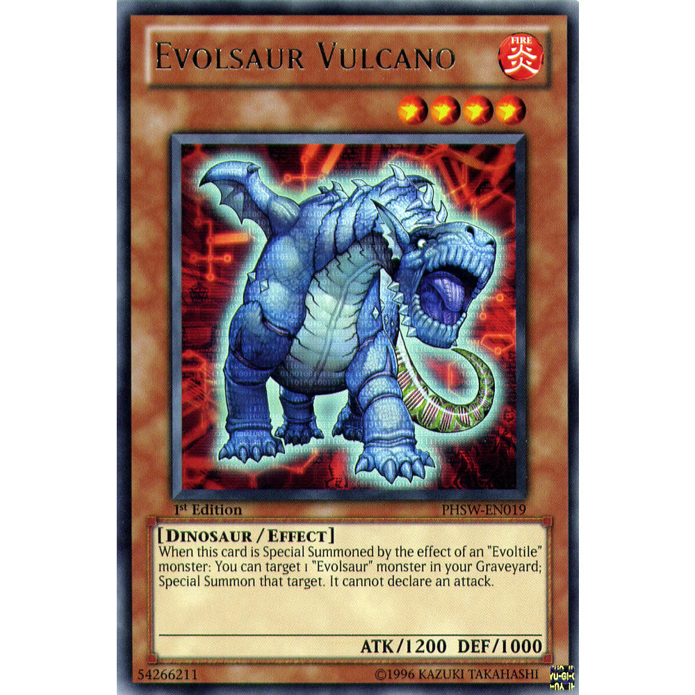 Evolsaur Vulcano PHSW-EN019 Yu-Gi-Oh! Card from the Photon Shockwave Set