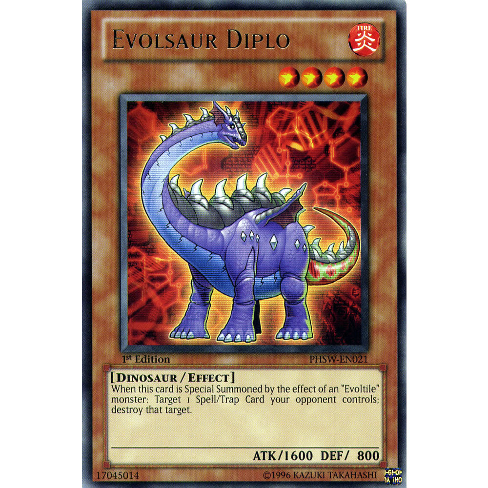 Evolsaur Diplo PHSW-EN021 Yu-Gi-Oh! Card from the Photon Shockwave Set