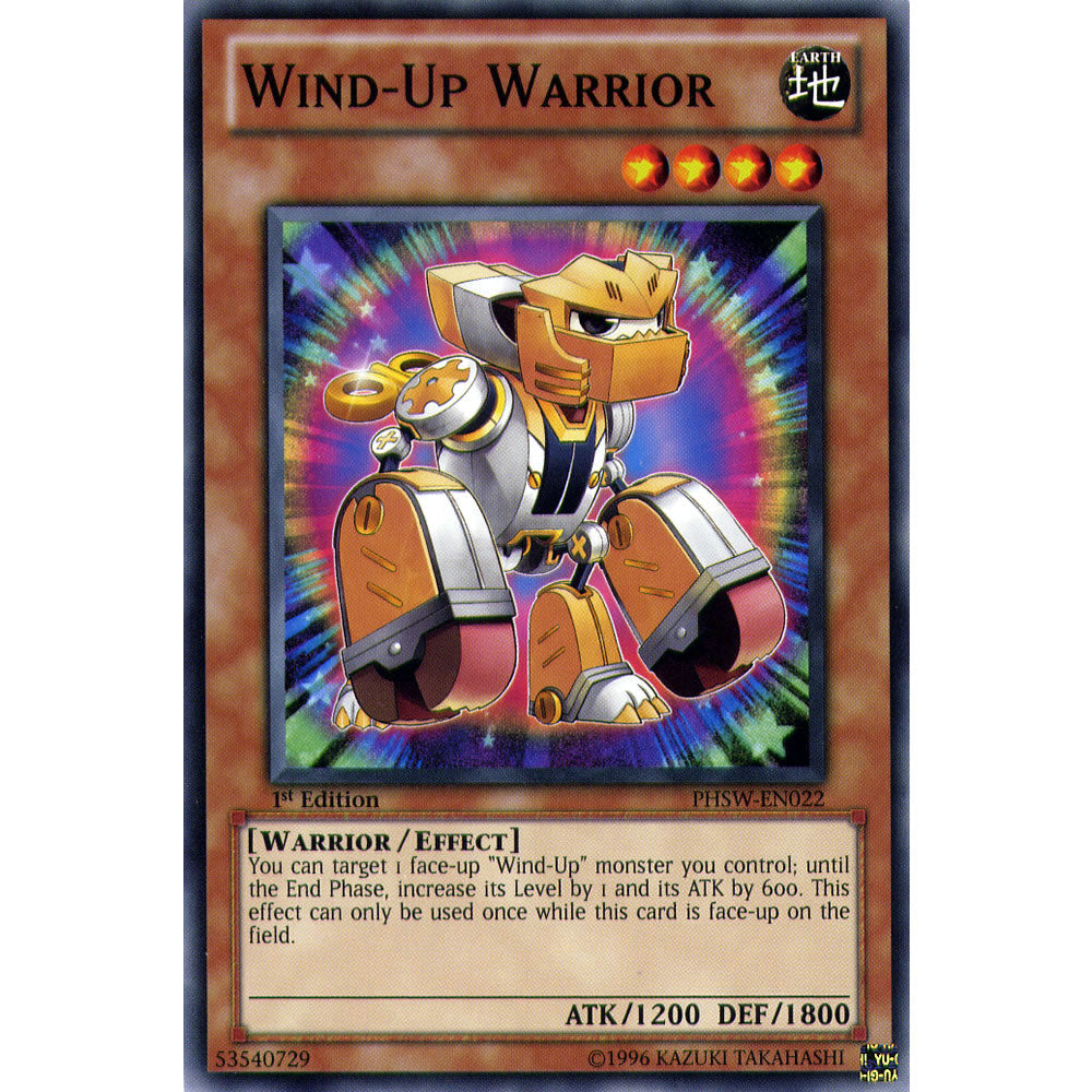 Wind-Up Warrior PHSW-EN022 Yu-Gi-Oh! Card from the Photon Shockwave Set