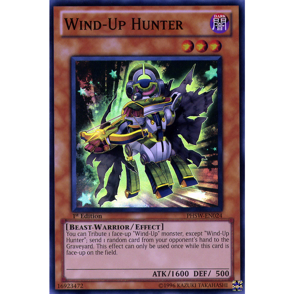 Wind-Up Hunter PHSW-EN024 Yu-Gi-Oh! Card from the Photon Shockwave Set