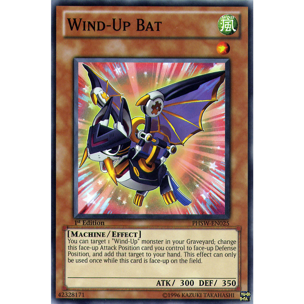 Wind-Up Bat PHSW-EN025 Yu-Gi-Oh! Card from the Photon Shockwave Set