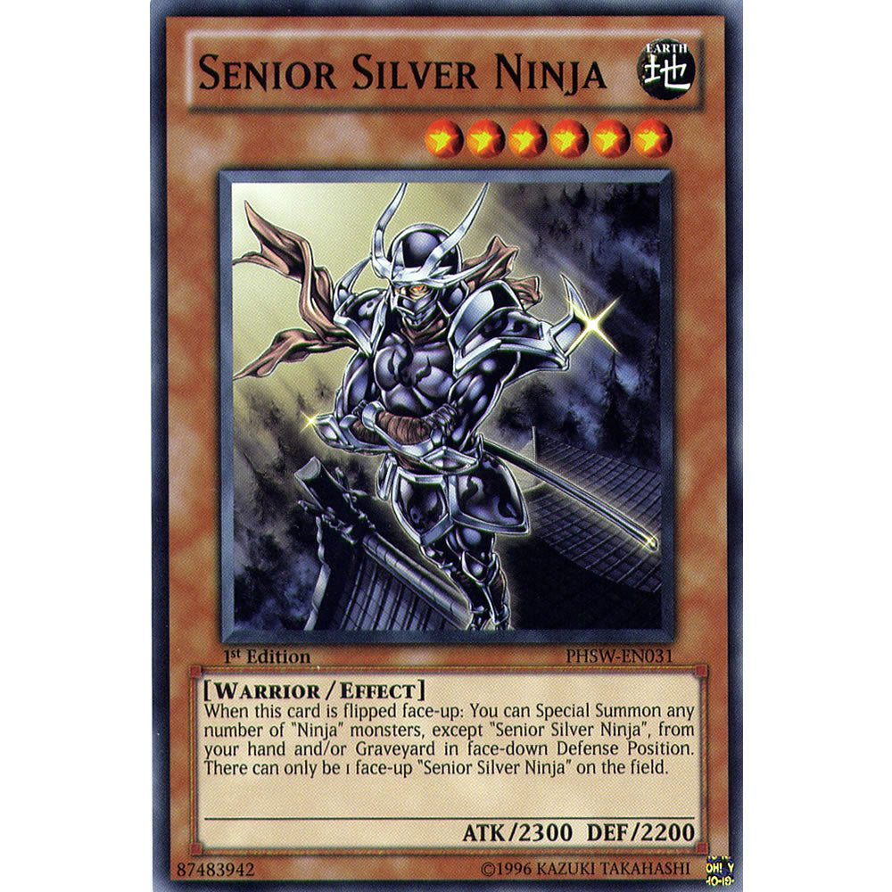 Senior Silver Ninja PHSW-EN031 Yu-Gi-Oh! Card from the Photon Shockwave Set