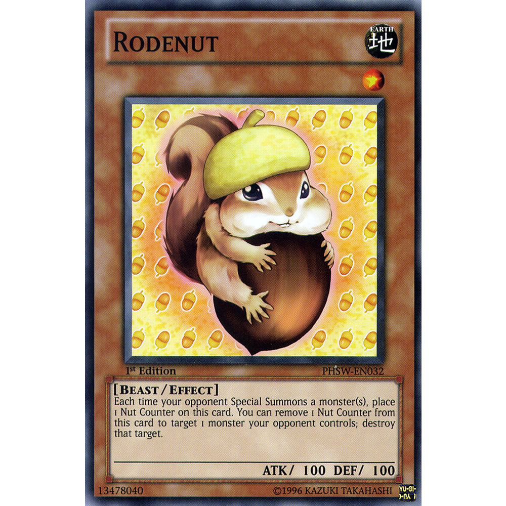 Rodenut PHSW-EN032 Yu-Gi-Oh! Card from the Photon Shockwave Set