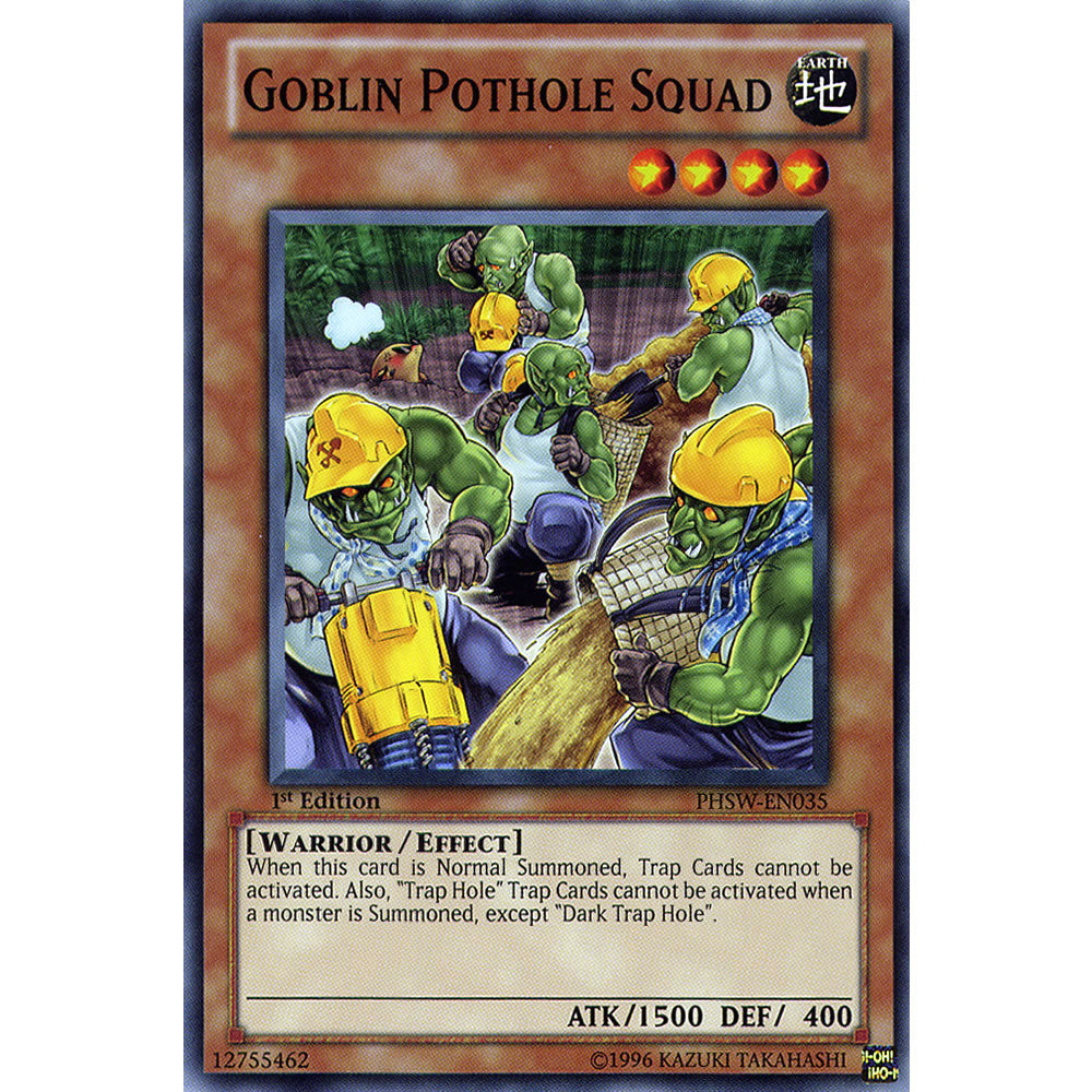 Goblin Pothole Squad PHSW-EN035 Yu-Gi-Oh! Card from the Photon Shockwave Set