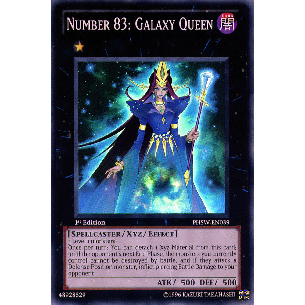 Number 83: Galaxy Queen PHSW-EN039 Yu-Gi-Oh! Card from the Photon Shockwave Set