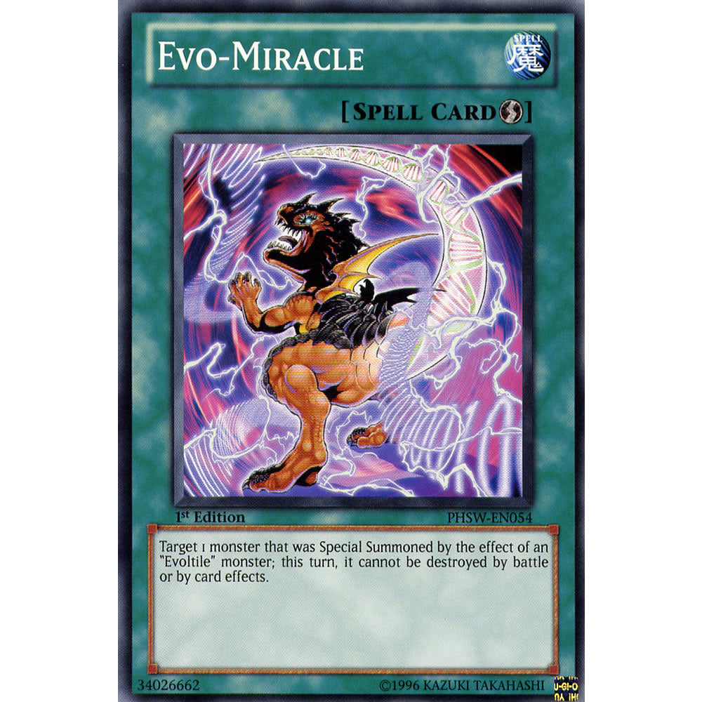 Evo-Miracle PHSW-EN054 Yu-Gi-Oh! Card from the Photon Shockwave Set