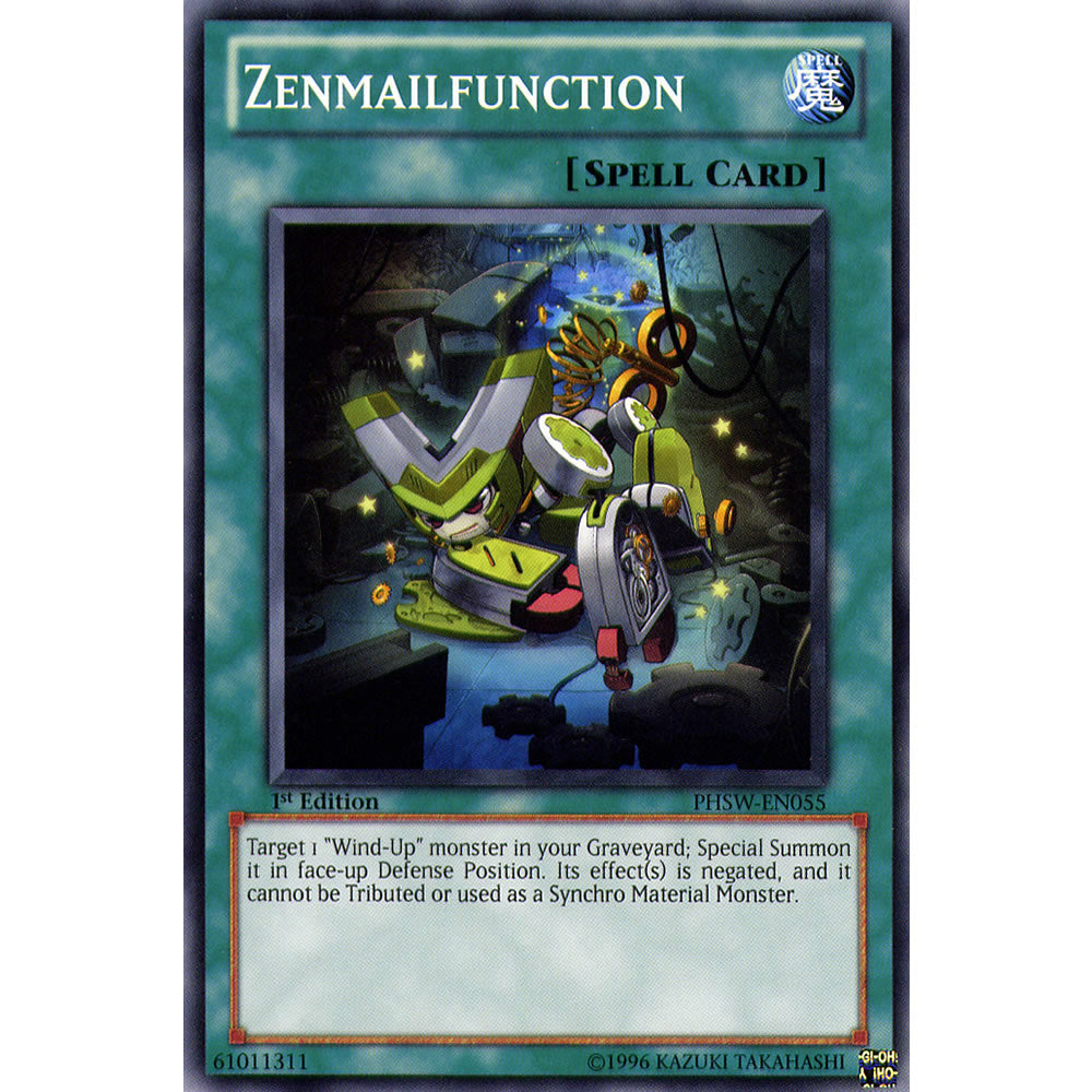 Zenmailfunction PHSW-EN055 Yu-Gi-Oh! Card from the Photon Shockwave Set