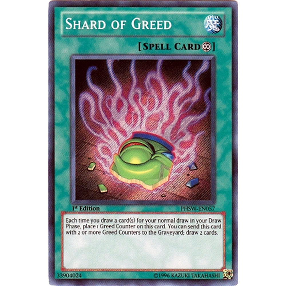 Shard of Greed PHSW-EN057 Yu-Gi-Oh! Card from the Photon Shockwave Set
