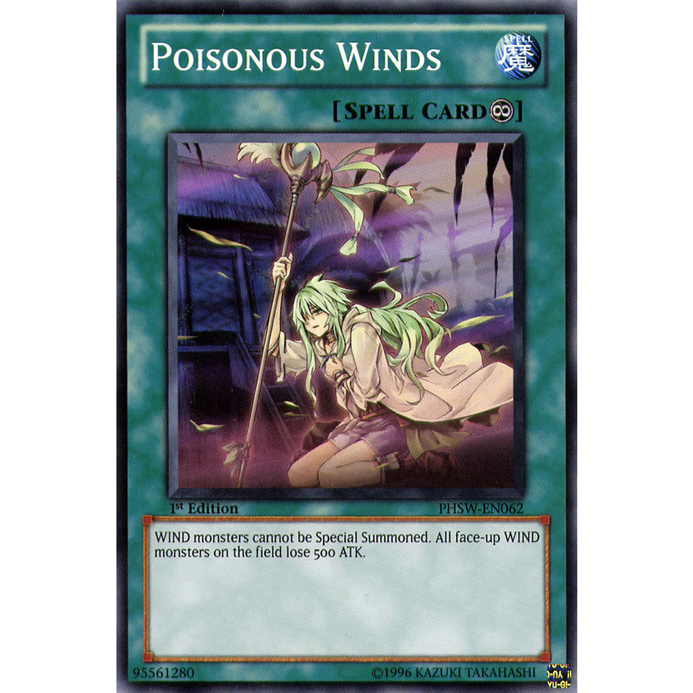 Poisonous Winds PHSW-EN062 Yu-Gi-Oh! Card from the Photon Shockwave Set