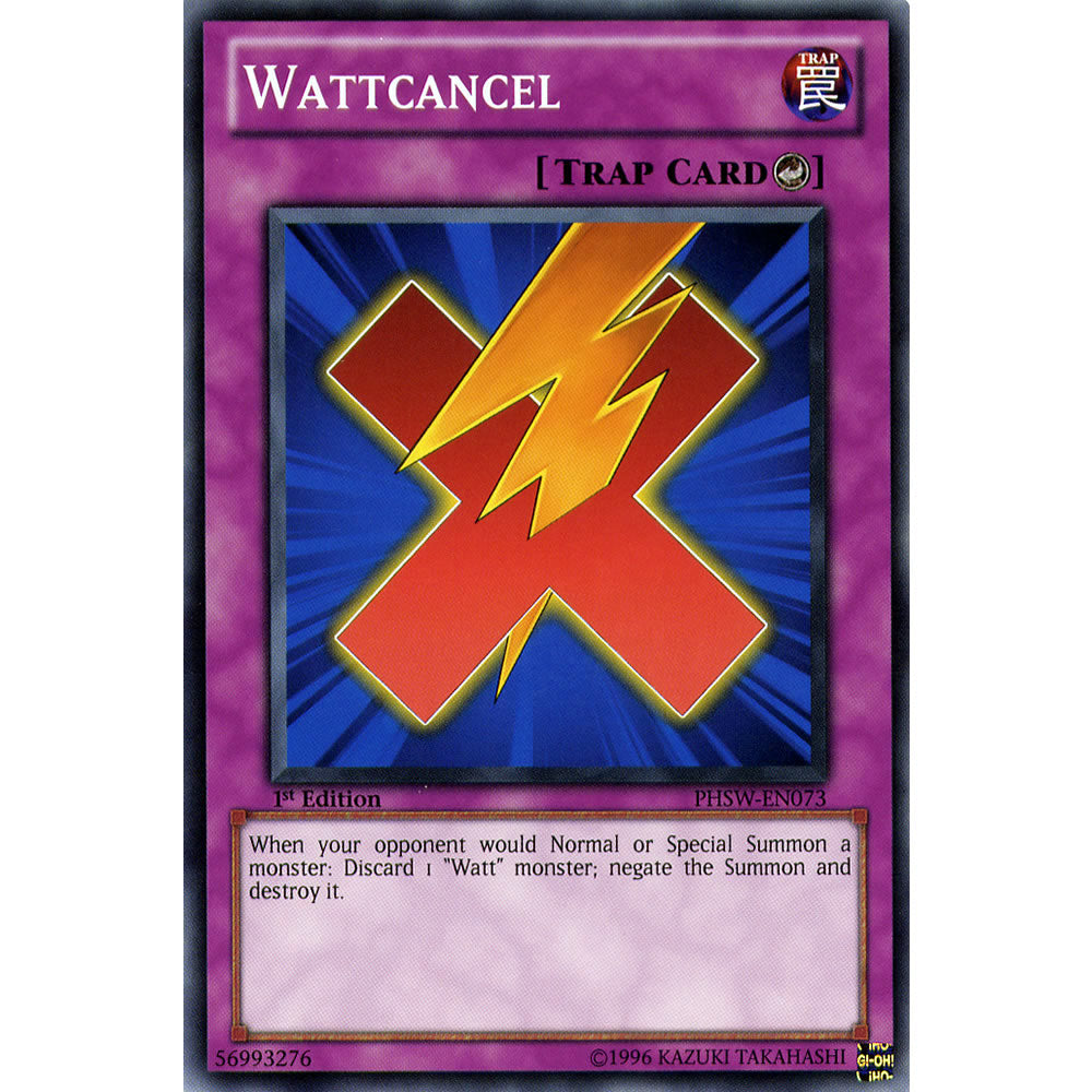 Wattcancel PHSW-EN073 Yu-Gi-Oh! Card from the Photon Shockwave Set