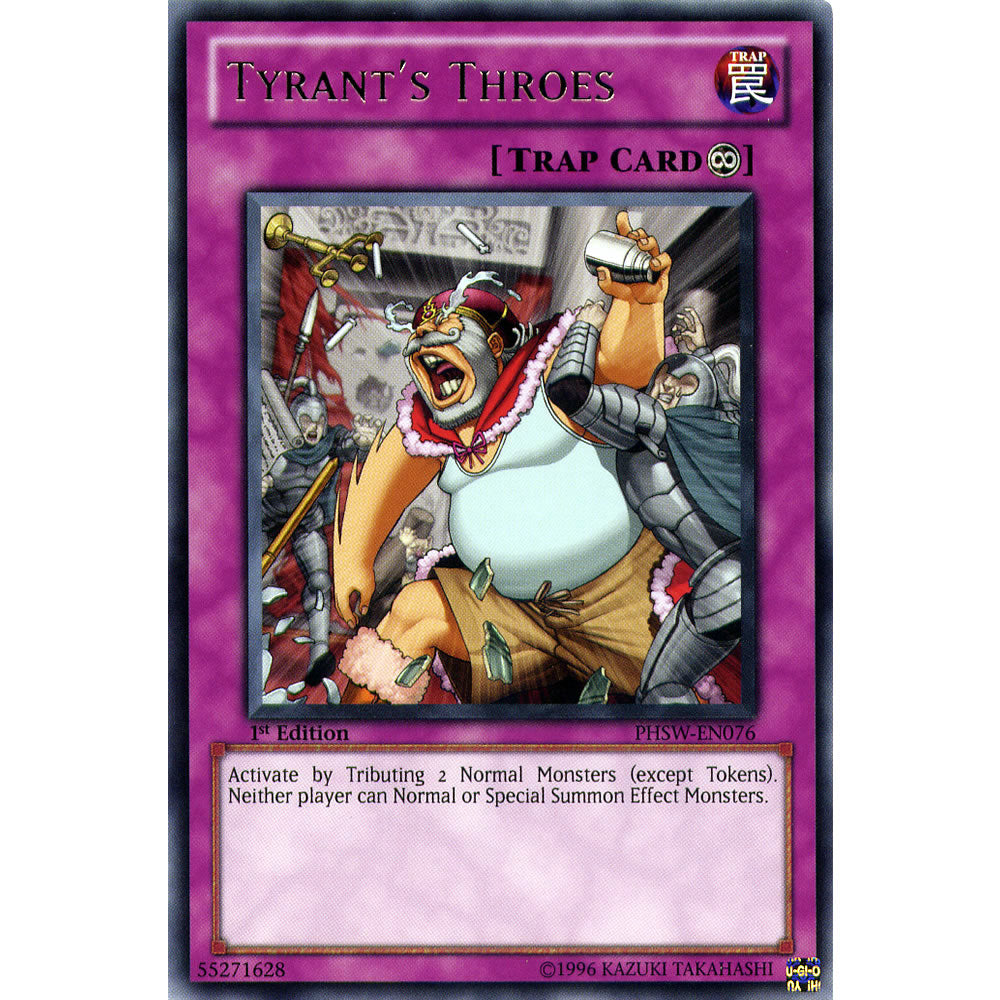 Tyrant's Throes PHSW-EN076 Yu-Gi-Oh! Card from the Photon Shockwave Set