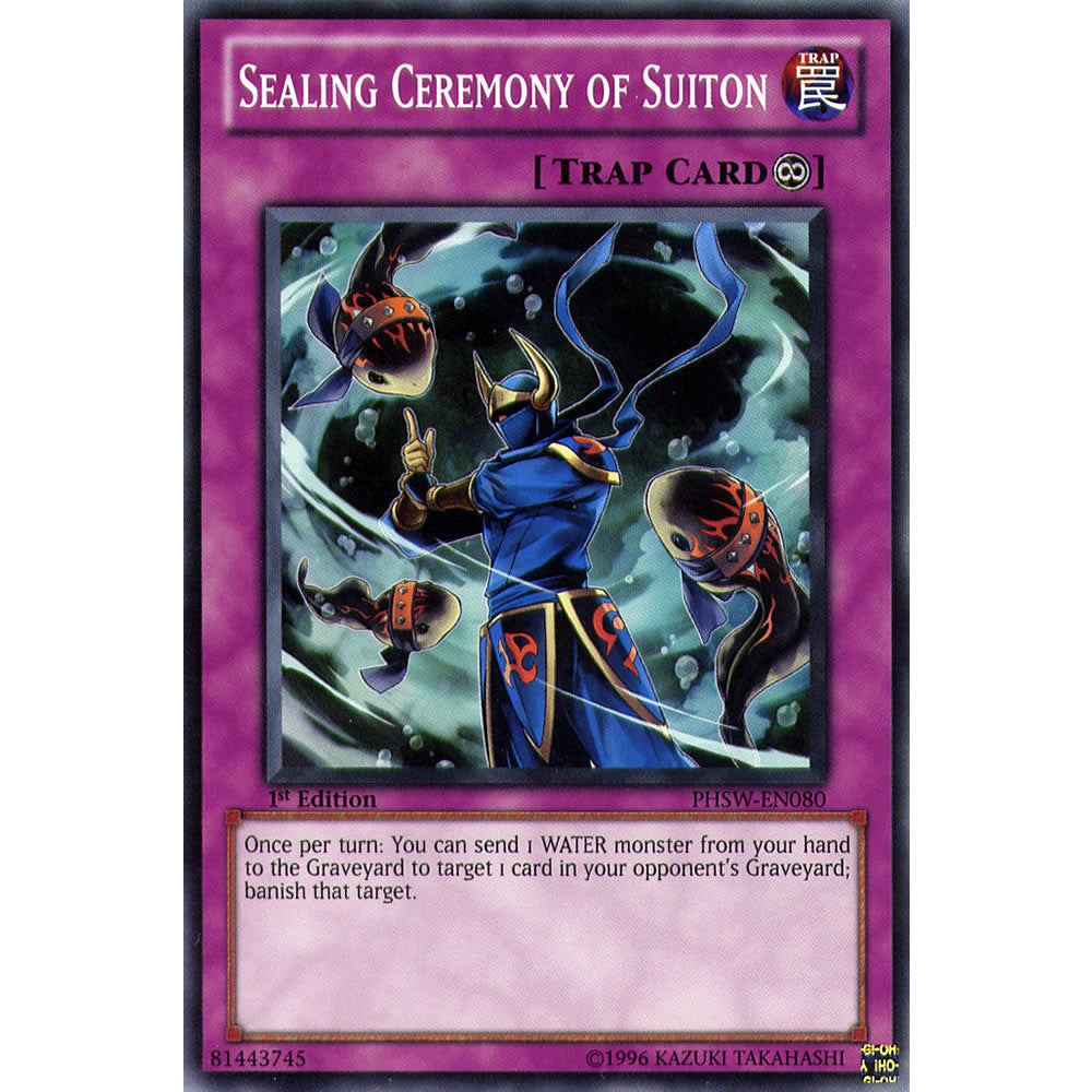 Sealing Ceremony of Suiton PHSW-EN080 Yu-Gi-Oh! Card from the Photon Shockwave Set