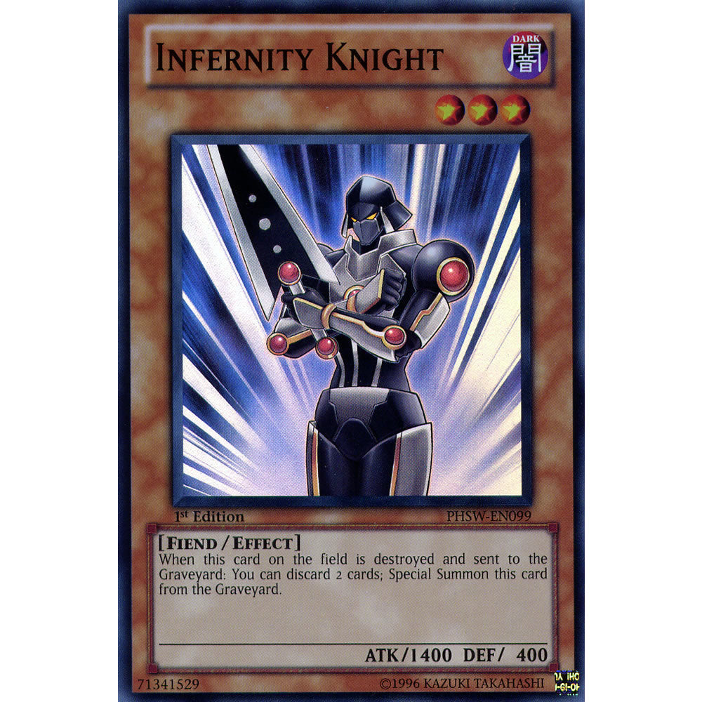 Infernity Knight PHSW-EN099 Yu-Gi-Oh! Card from the Photon Shockwave Set