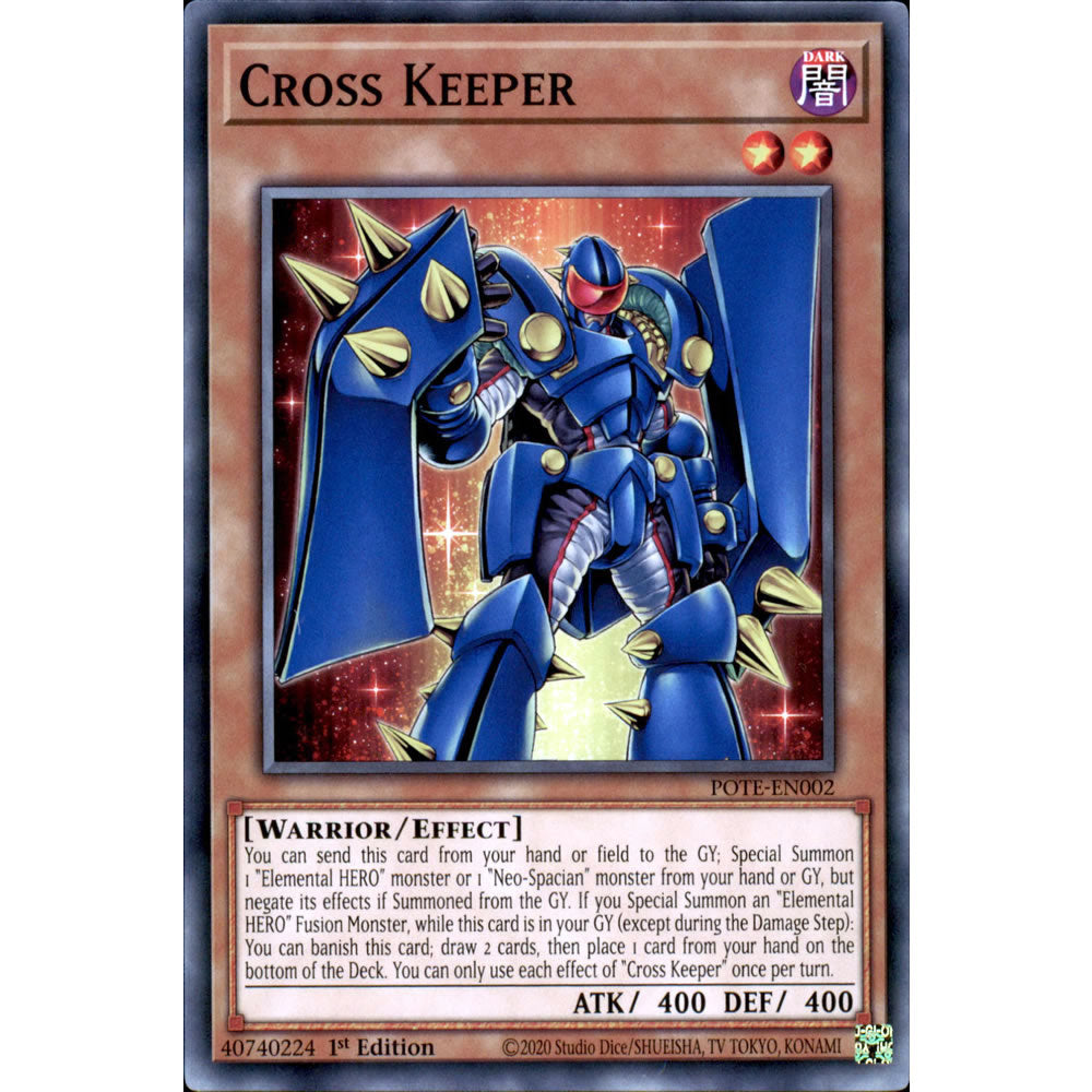 Cross Keeper POTE-EN002 Yu-Gi-Oh! Card from the Power of the Elements Set