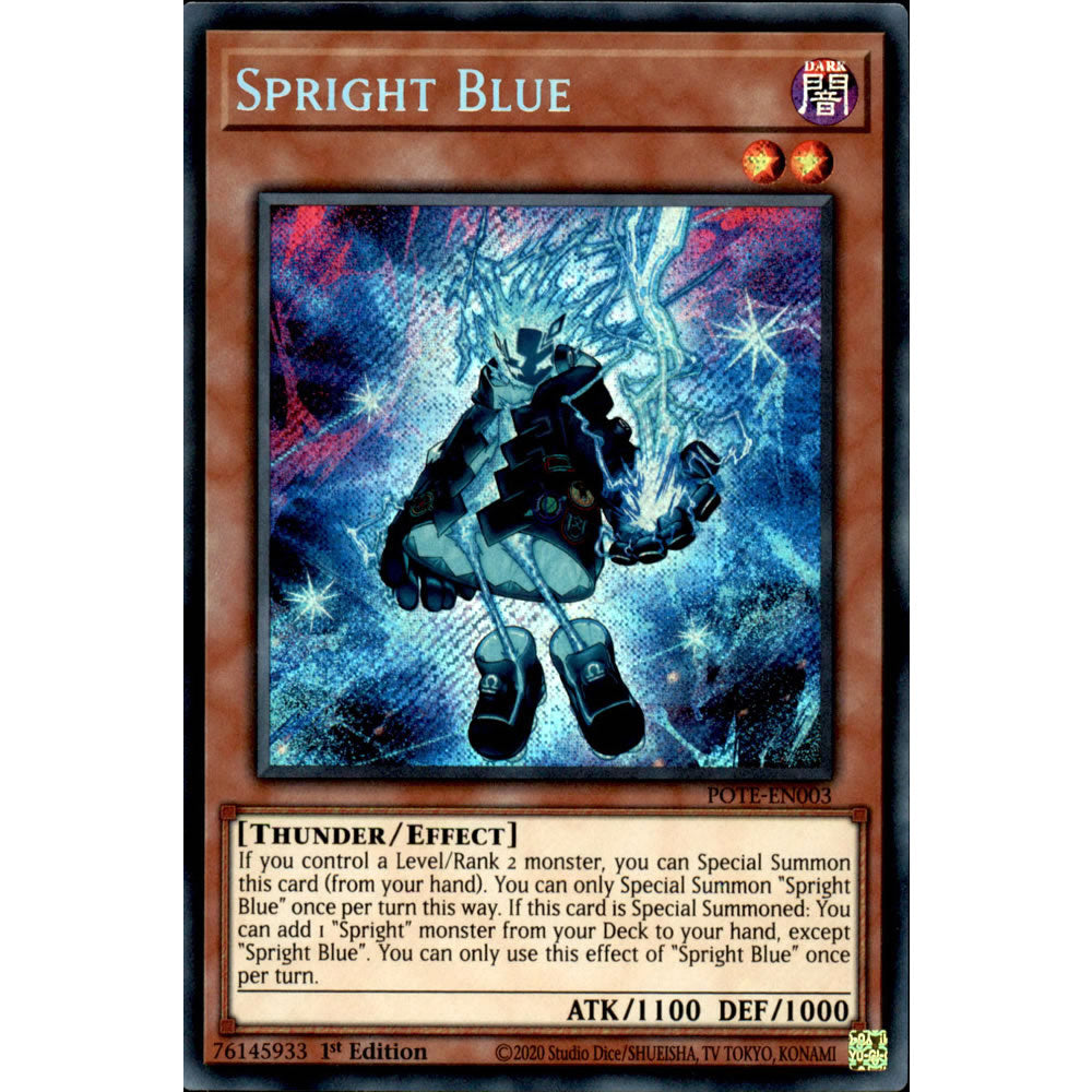 Spright Blue POTE-EN003 Yu-Gi-Oh! Card from the Power of the Elements Set